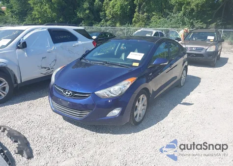 2012 Hyundai Elantra Limited z USA, uszkodzony, nr VIN 5NPDH4AE0CH094805